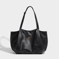 High-end 2025 new niche handbag vegetable tanned leather tote bag large capacity commuting high-end single shoulder computer